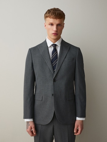 Coupe regular Veste de costume Next en gris : devant