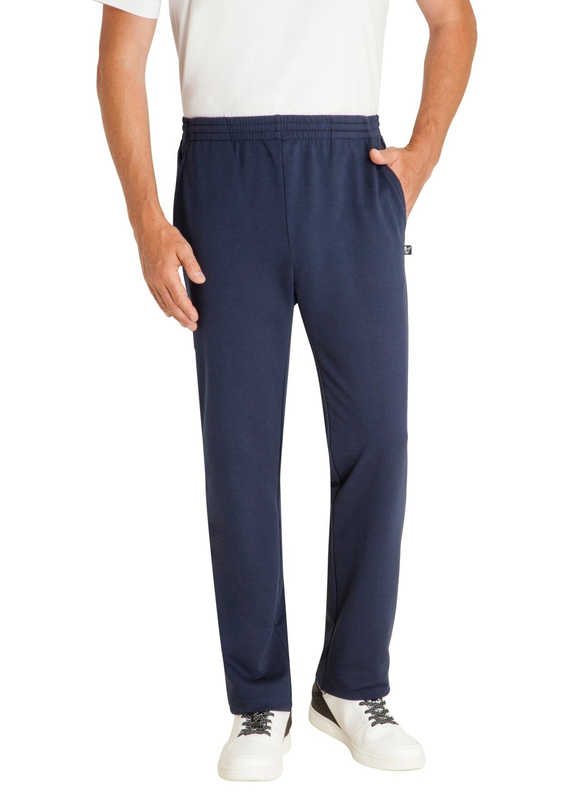HAJO Tapered Broek in Blauw: voorkant