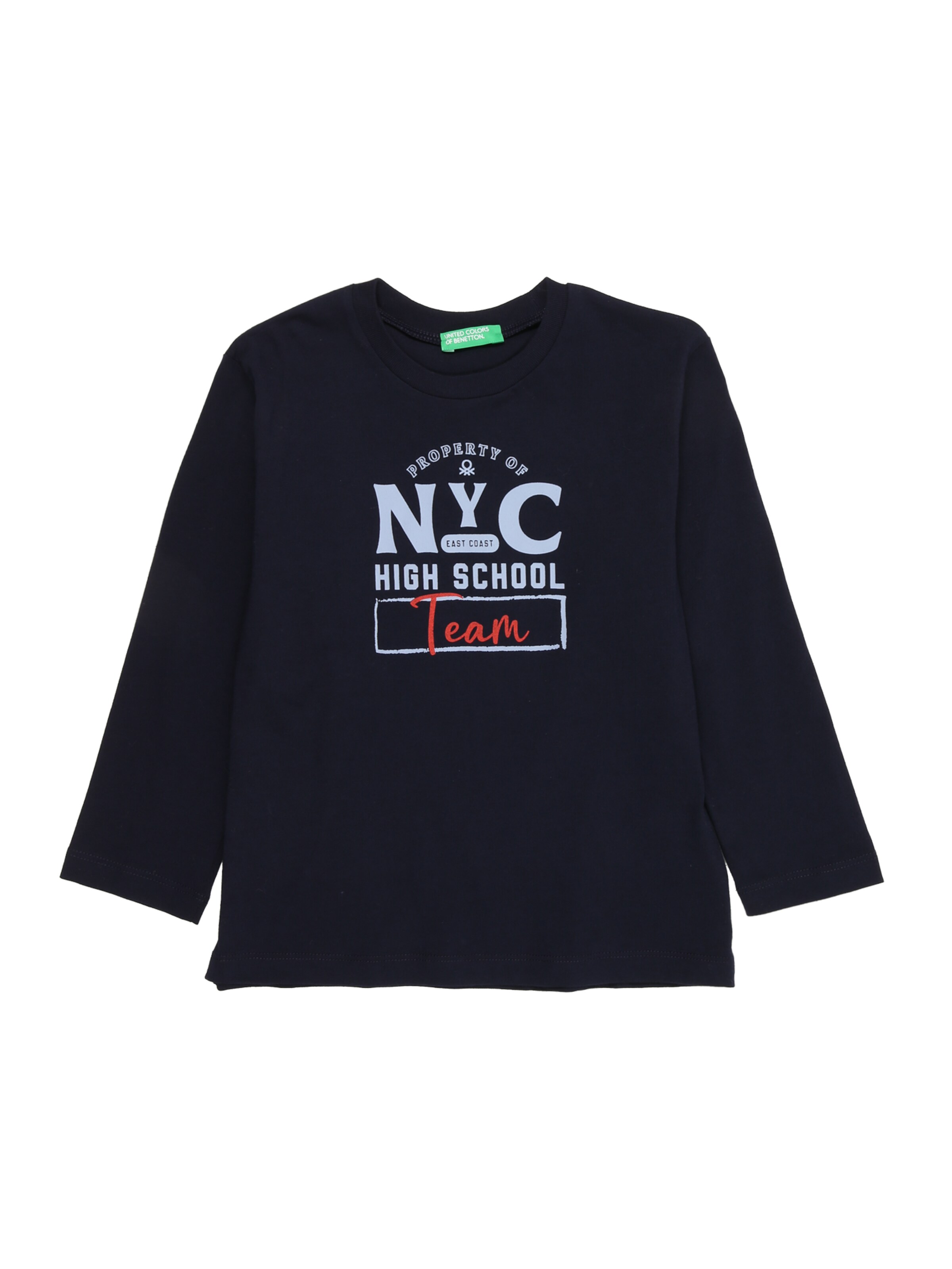 UNITED COLORS OF BENETTONMajica - plava boja: prednji dio