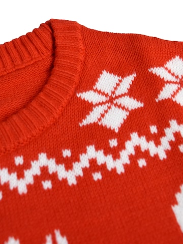 United Labels Sweater 'Weihnachtspullover Rentiere' in Red