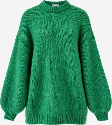 Pull-over oversize Kamila Šikl en vert : devant