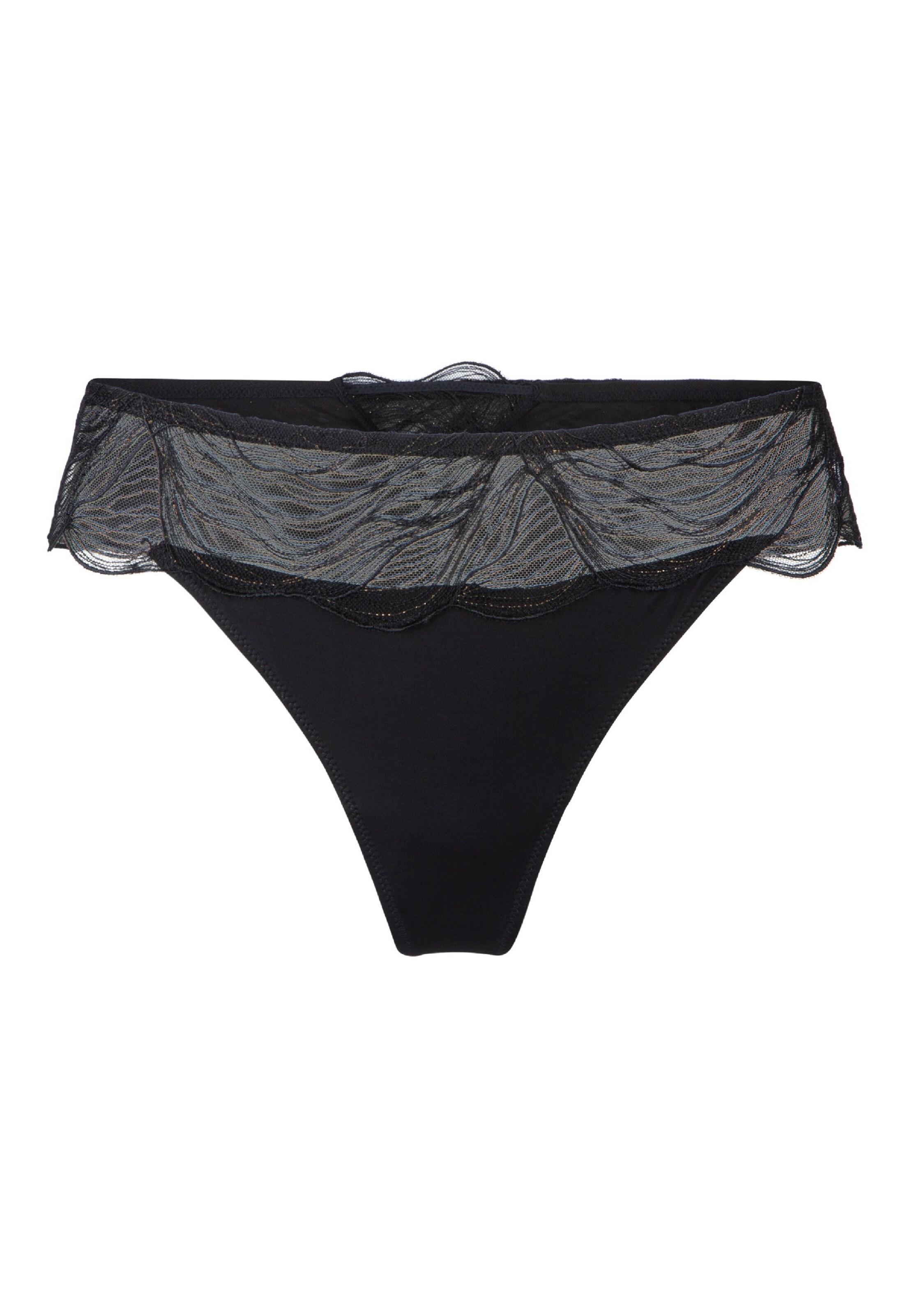Slip di LingaDore in nero: frontale