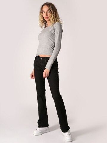 Miracle of Denim Bootcut Jeans 'Sina' in Schwarz