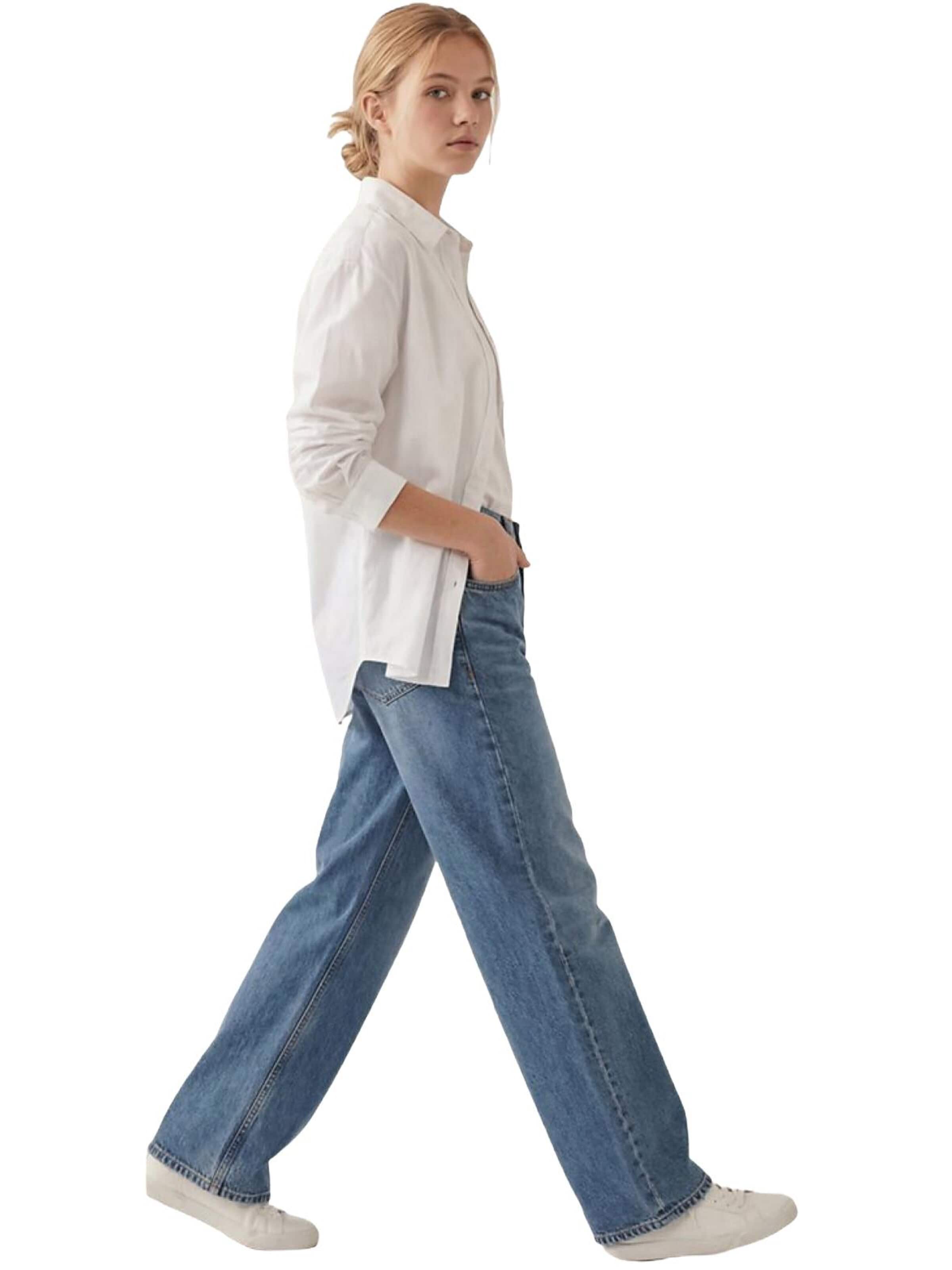 LTB Jeans - Ropa ancha Vaquero 'Larrie Baggy Jeans' en azul