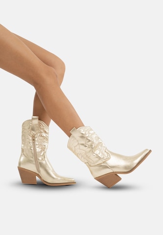 Salinyang Cowboylaarzen in Goud