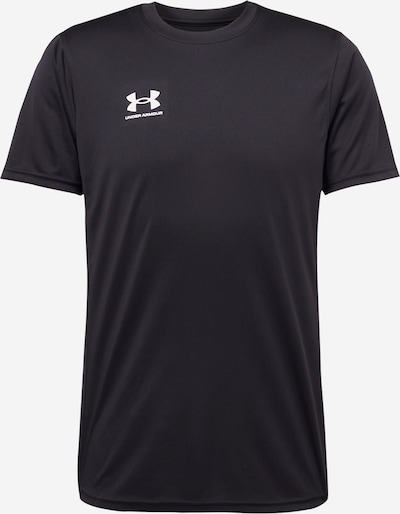 UNDER ARMOUR T-Shirt fonctionnel 'Challenger' en noir / blanc, Vue avec produit
