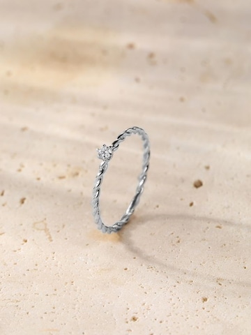 Dear Me - Anillo 'Together Diamond' en plata