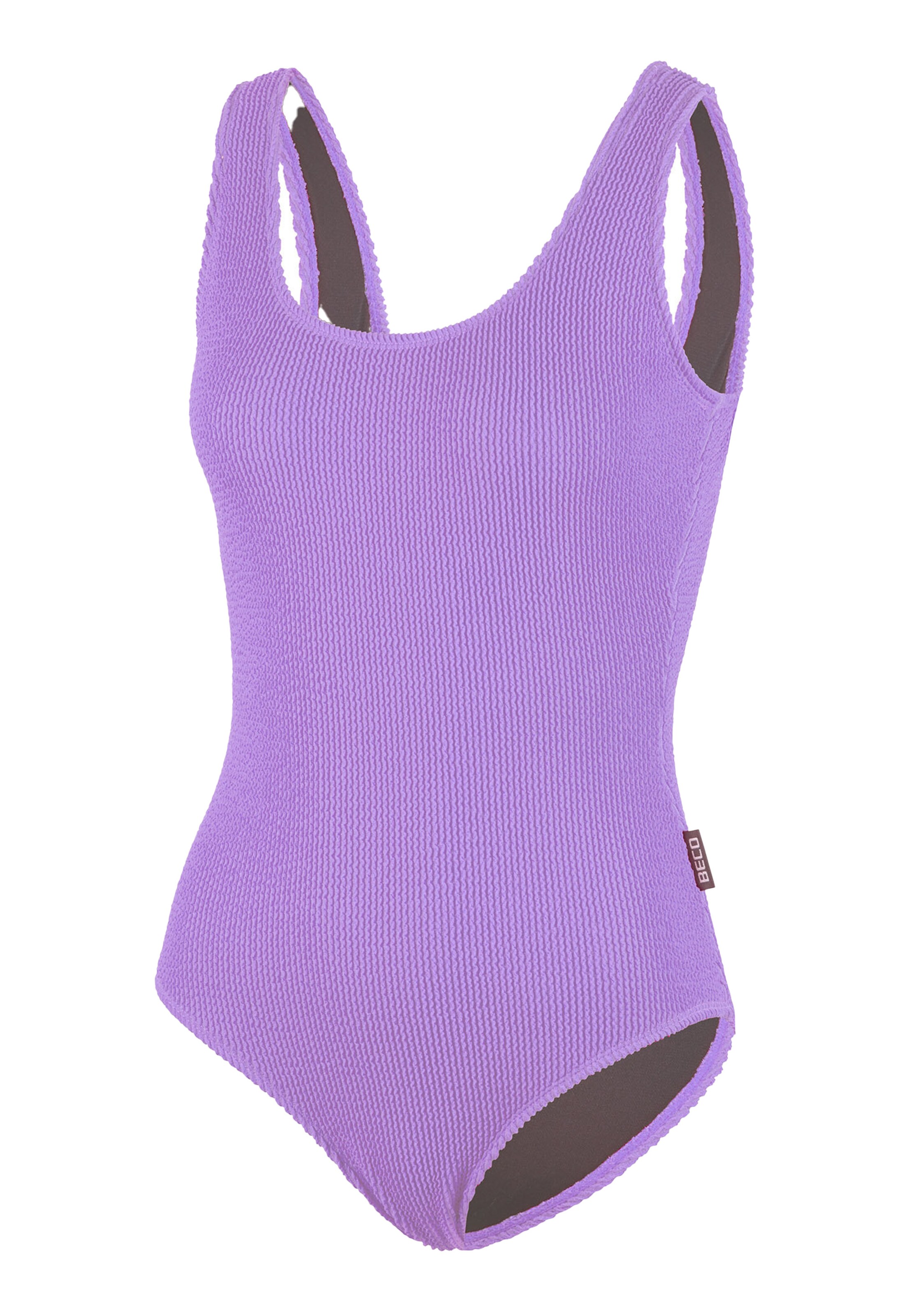 BECO the world of aquasports Bustier Badeanzug 'Crinkle Classic' in Lila
