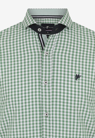 DENIM CULTURE Regular fit Overhemd 'Jonas' in Groen