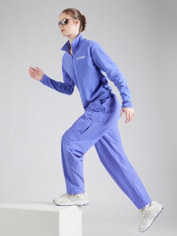 ADIDAS TERREX Loose fit Outdoor trousers in Purple
