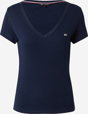 Tommy Jeans Shirt 'ESSENTIAL' in Blue: front