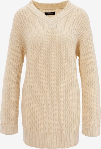 Aniston CASUAL Sweater in Beige: front