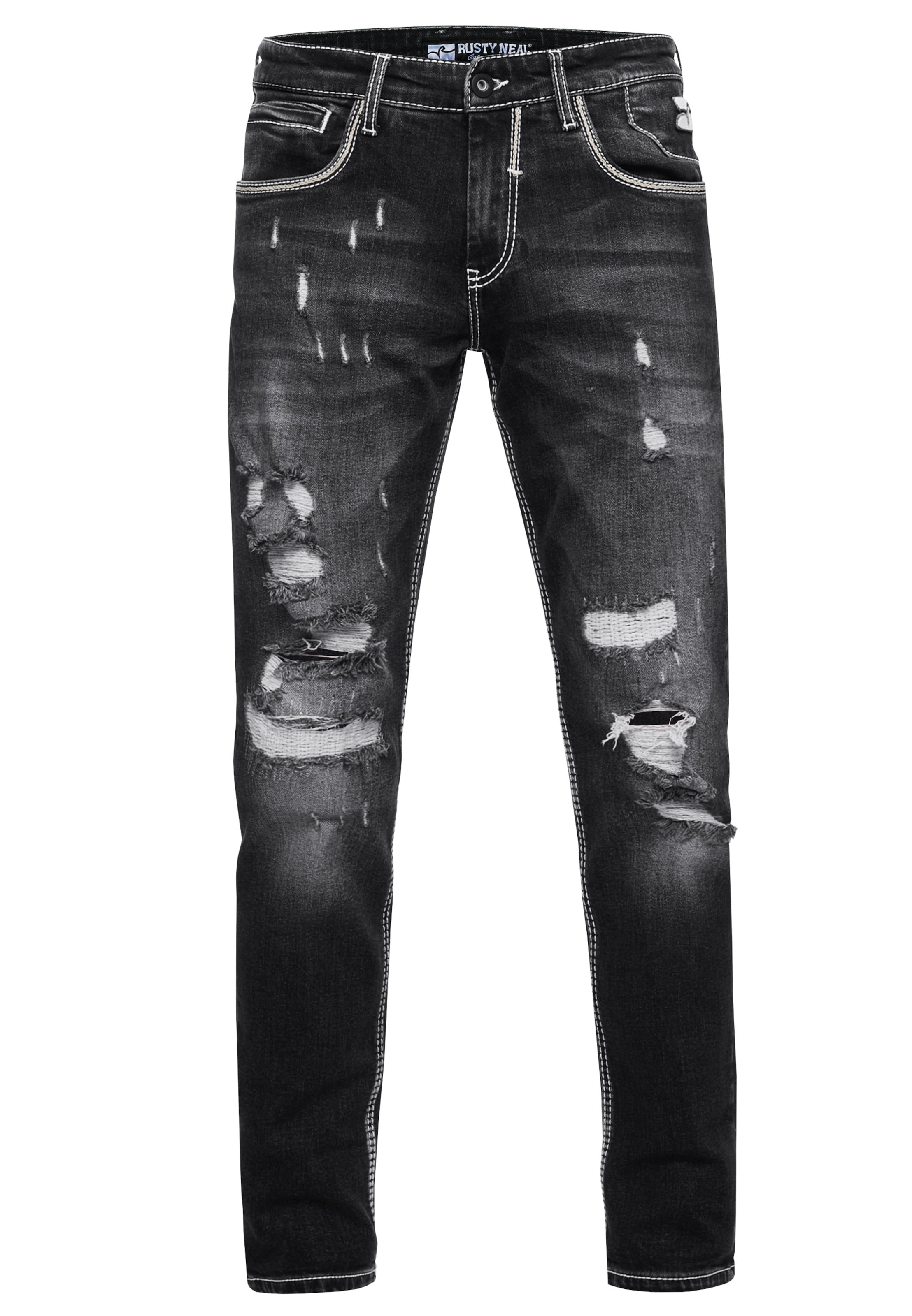 Rusty Neal Jeans 'MINO' in Black: front