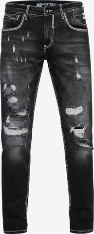 Rusty Neal Regular Jeans 'MINO' in Zwart: voorkant