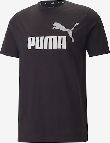 PUMA Performance Shirt 'Essentials' in Black: front
