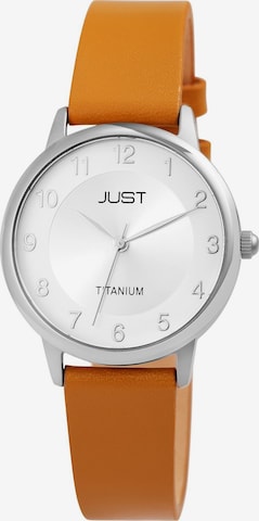 JUST Analog Watch 'Della, 5 ATM' in Brown: front