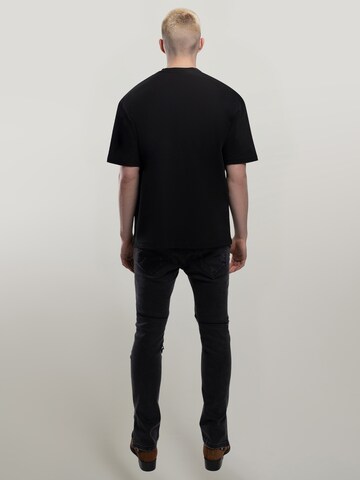 MAD TIGERS Shirt 'Dark Oceans' in Black