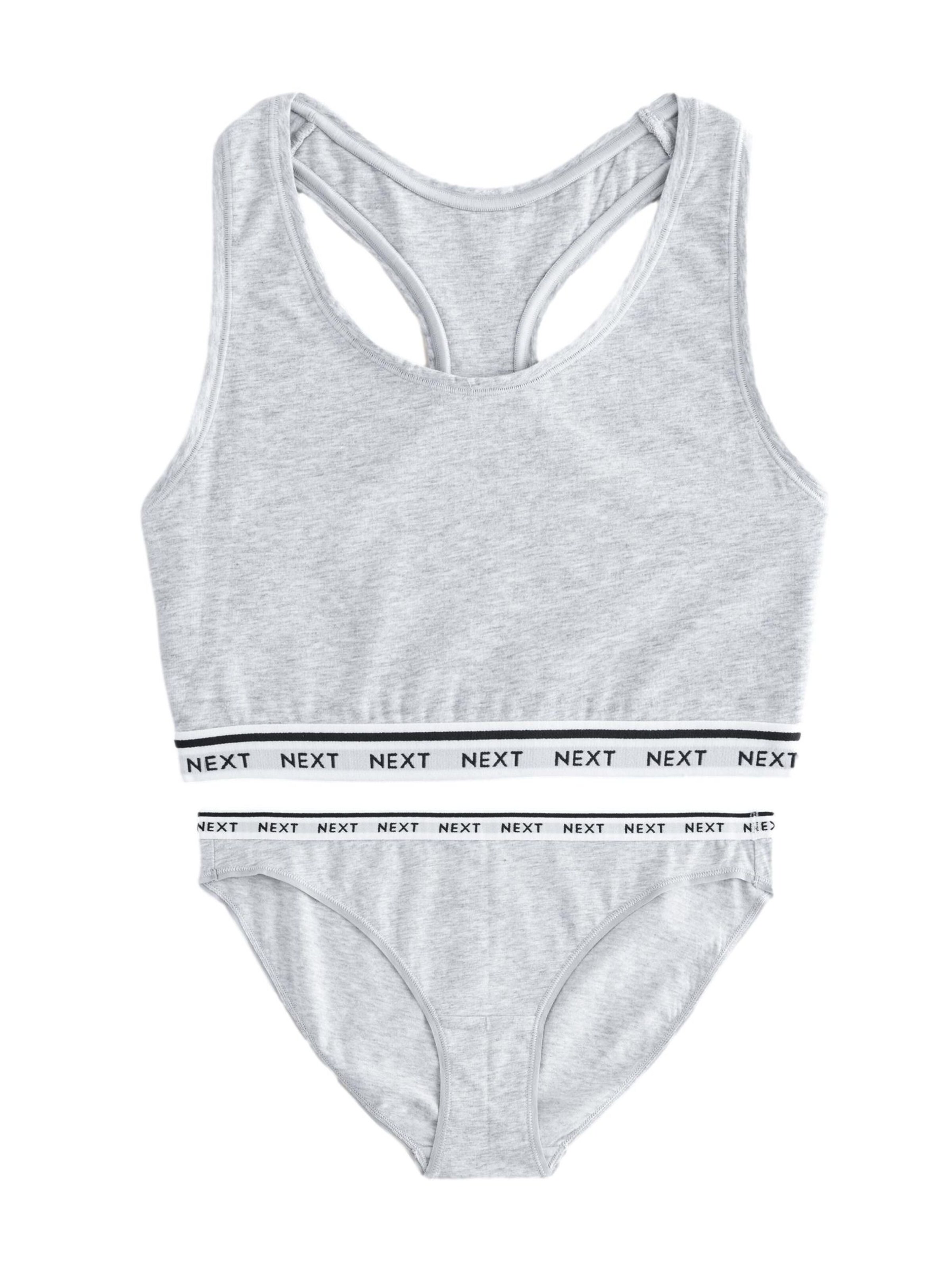 Next Bralette Underwear sets in Grey: front