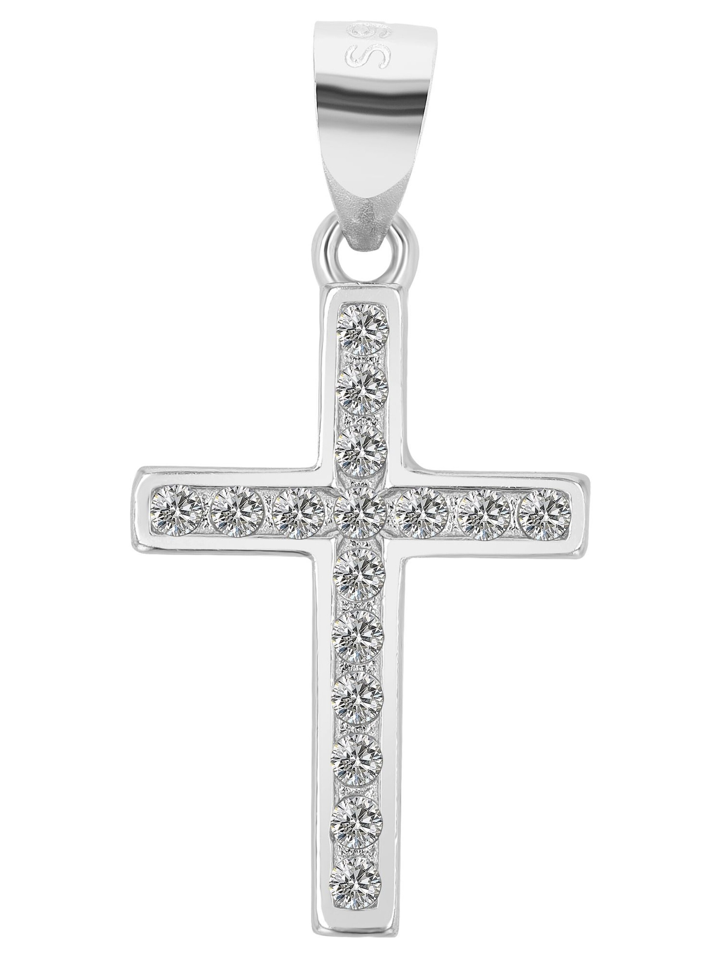 Akzent Pendant '"Mireio" aus 925 Sterlingsilber, rhodiniert, langlebig' in Silver
