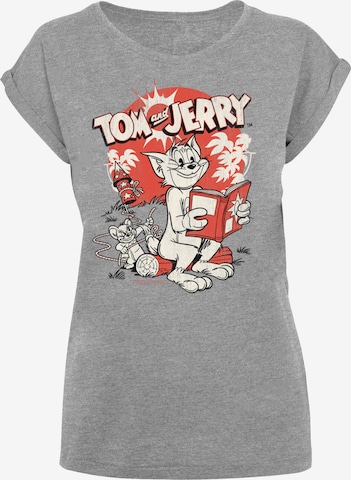 F4NT4STIC T-Shirt 'Tom And Jerry- Rocket Prank' in Grau: Vorderseite
