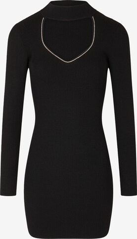 MorganPletena haljina - crna boja: prednji dio