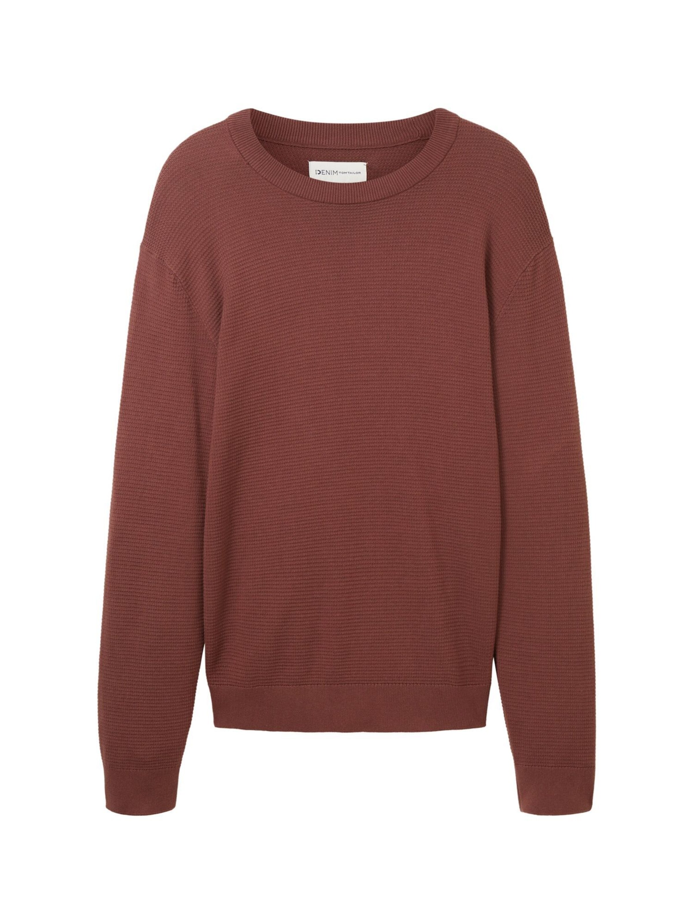 Pull-over TOM TAILOR en rouge : devant