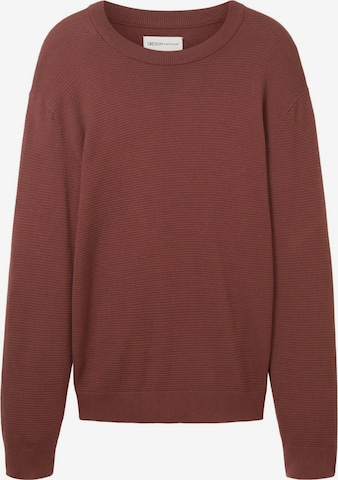 Pull-over TOM TAILOR en rouge : devant