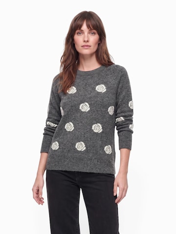 VERO MODA Sveter 'VMDOFFY' - Sivá: predná strana