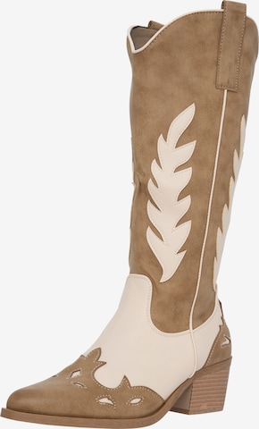 Salinyang Cowboylaarzen in Groen: voorkant