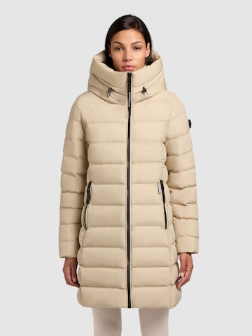 khujo Wintermantel 'Nekar' in Beige: voorkant