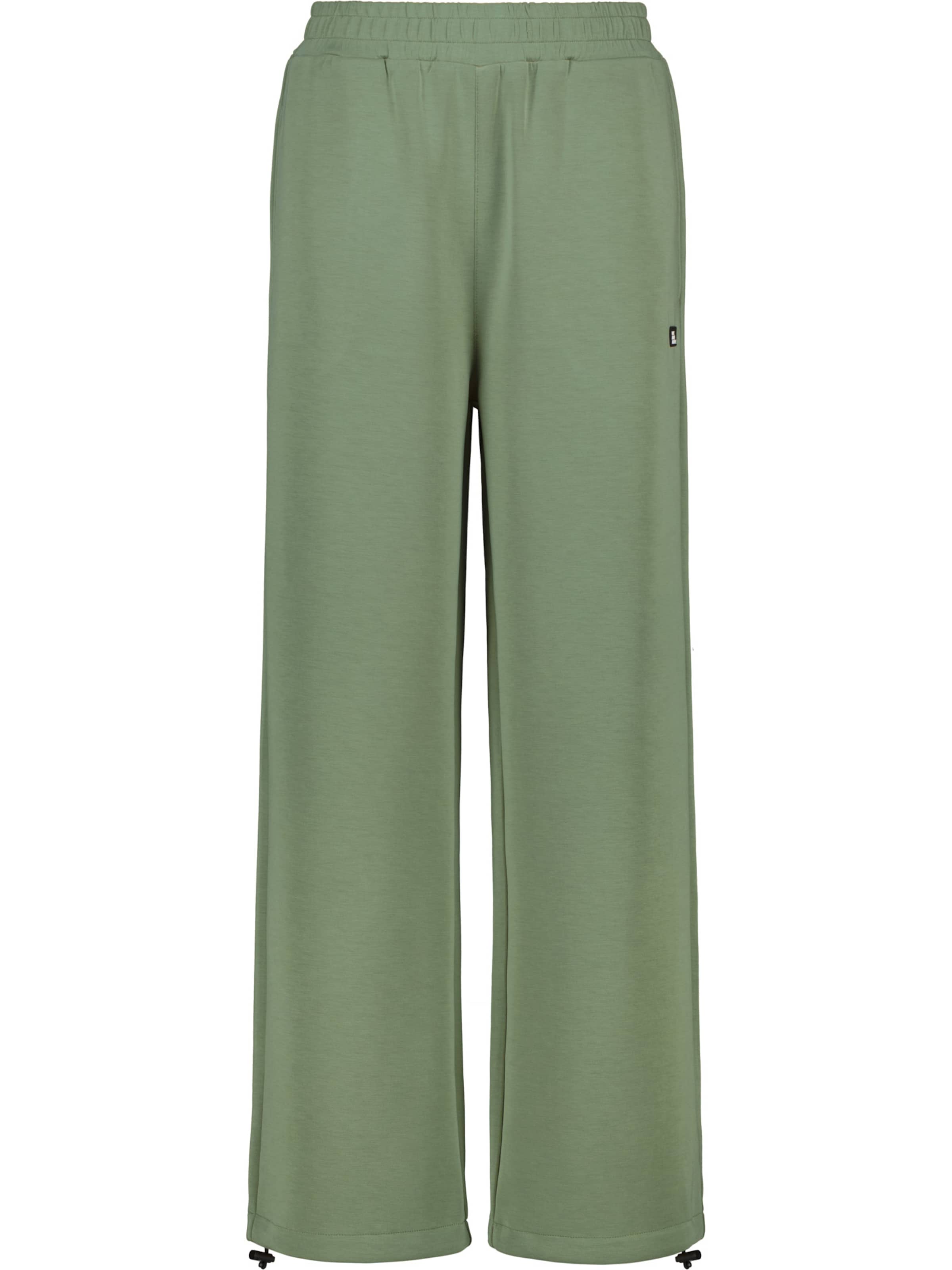 alife & kickin Wide leg Παντελόνι 'AKFrenja' σε πράσινο: μπροστά