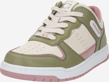 COACH Sneakers laag 'C201' in Groen: voorkant