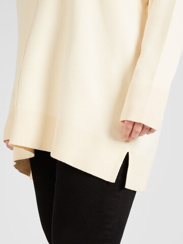 Vero Moda Curve Pullover 'GOLD LINK' in Beige