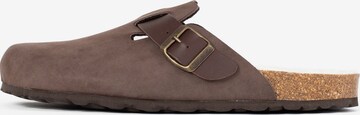 Bayton Mules in Brown: front