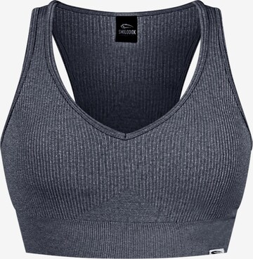 Smilodox Bustier Sporttop 'Amaze Pro' in Grau: predná strana