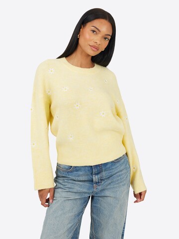 Pullover di BRAVE SOUL in giallo: frontale