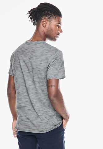 Street One MEN Shirt 'Space Dye' in Grey