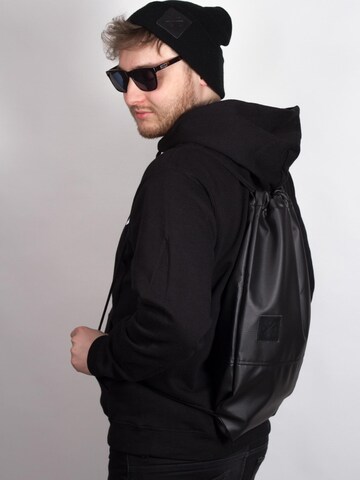 Manufaktur13 Sportturnbeutel 'Black Out' in Schwarz