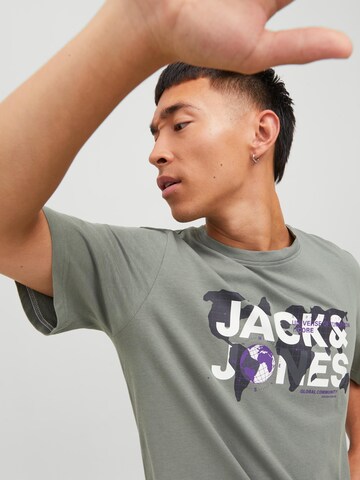 JACK & JONES Koszulka 'Dust' w kolorze zielony