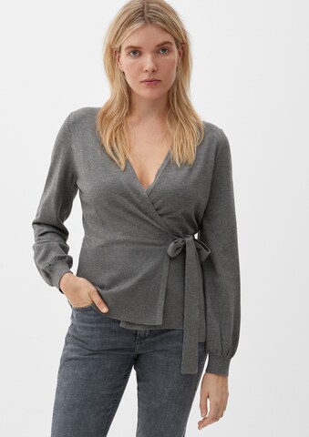 s.Oliver Strickjacke in Grau: Vorderseite