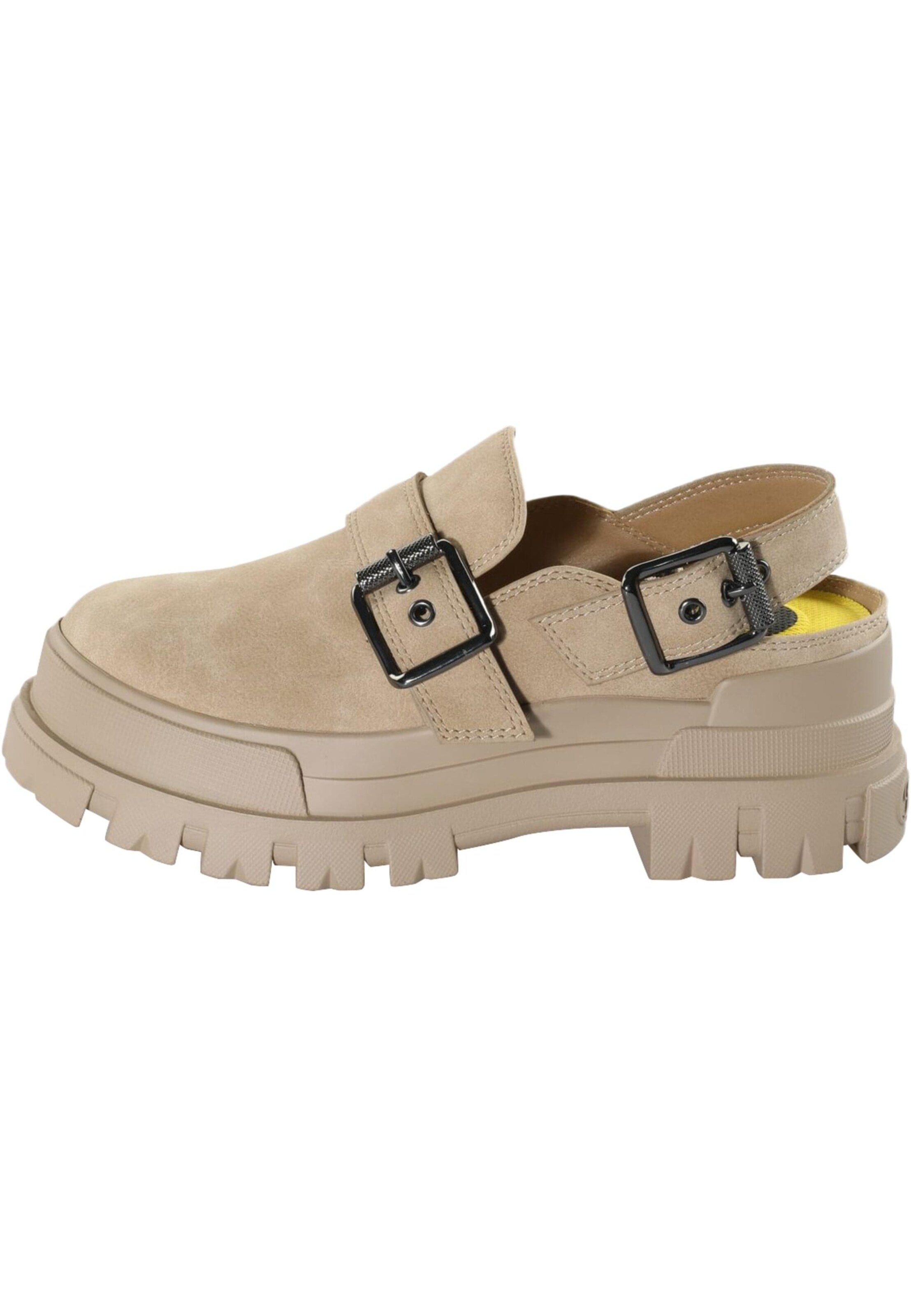 BUFFALO Clogs 'Aspha' in Beige: front