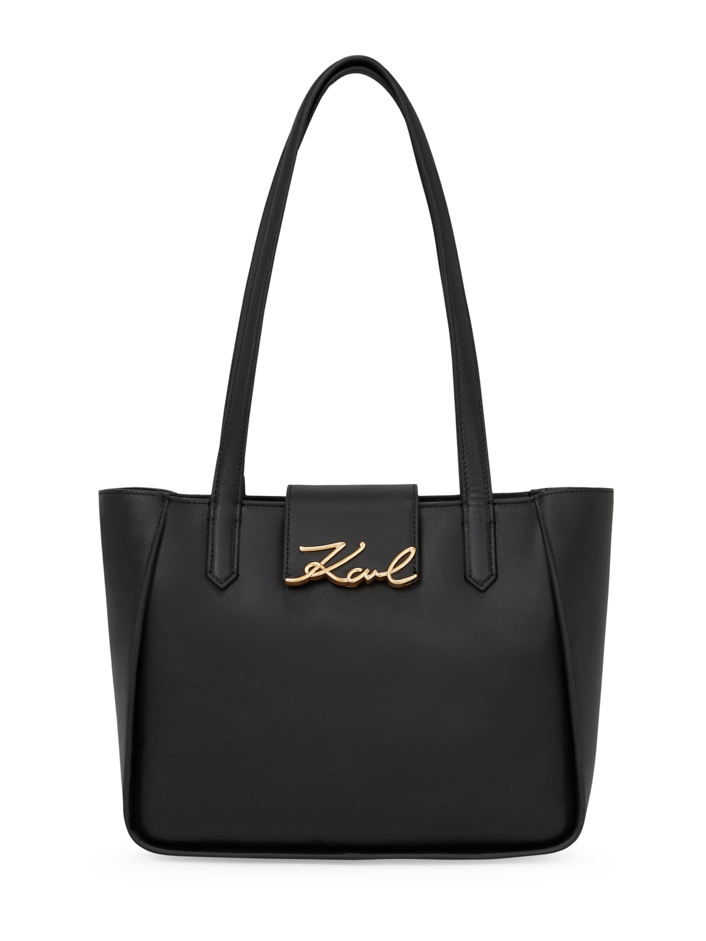 Karl Lagerfeld Shoulder Bag in Black: front