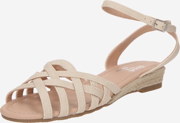 smėlio Dorothy Perkins Basutės su dirželiais 'Good For The Sole': priekis