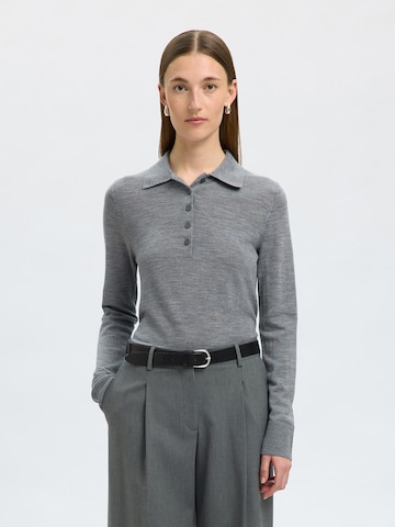 SELECTED - Jersey 'SLFTHEA' en gris: frente