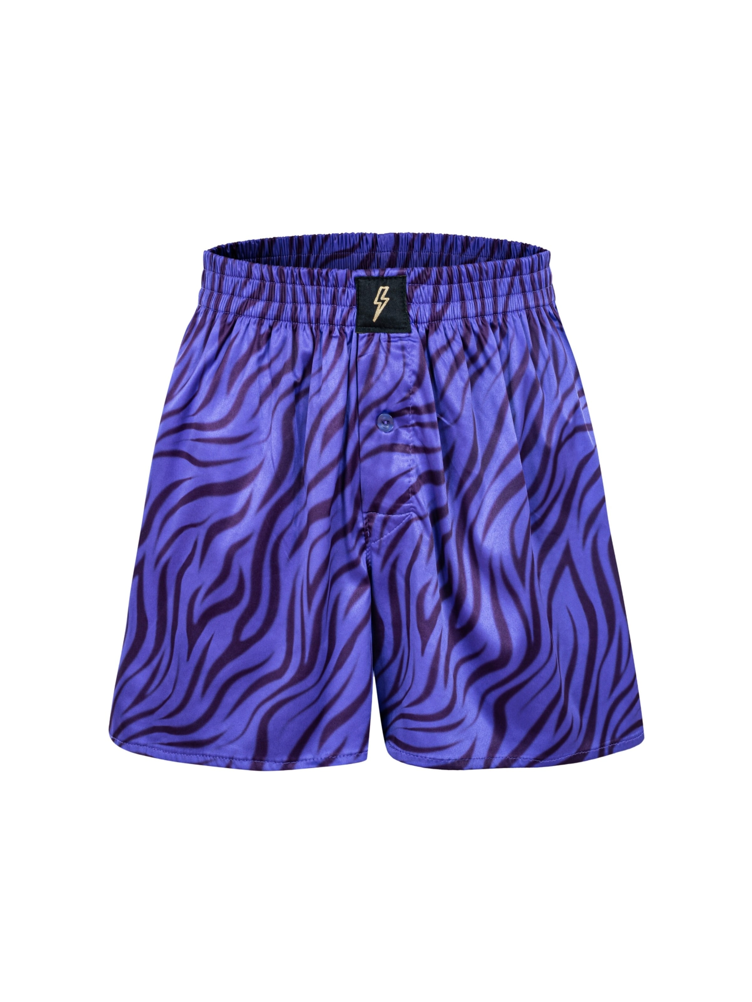 EKCENTRIK Loose fit Pants 'Purple Zebra' in Purple: front