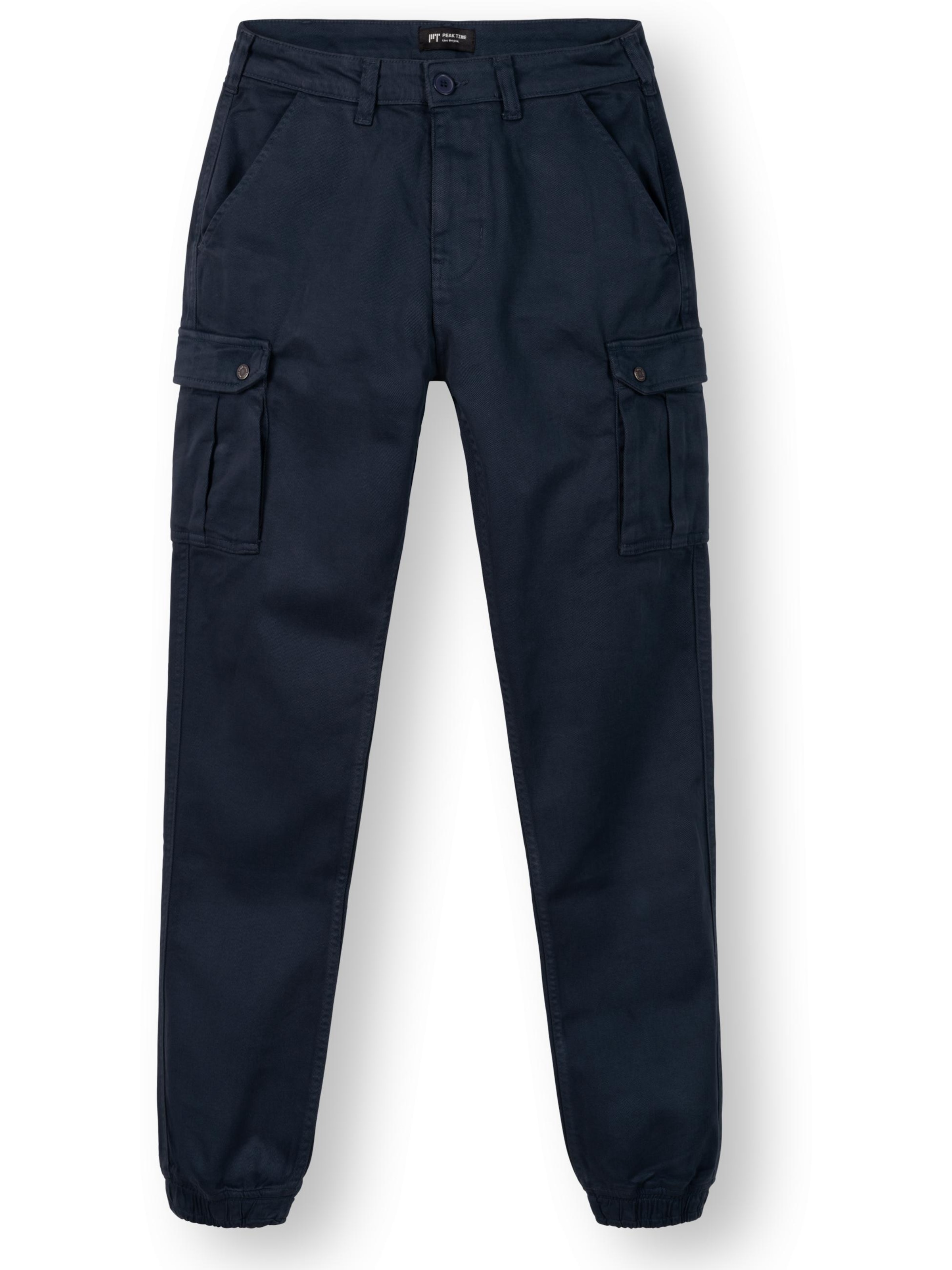 Pantalon cargo 'Siwas' Peak Time en bleu : devant
