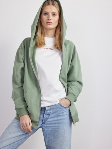 BEARTH Zip-Up Hoodie 'Bio-Baumwoll-Mix' in Green