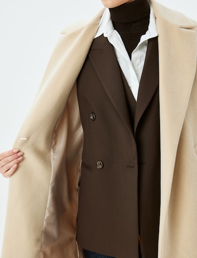 Koton Between-Seasons Coat in Beige, Item view