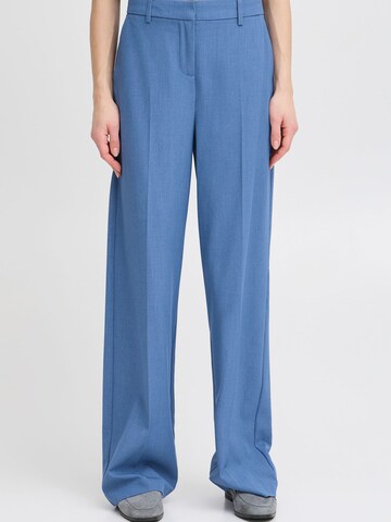 b.young - Pierna ancha Pantalón de pinzas ' BYDanta' en azul