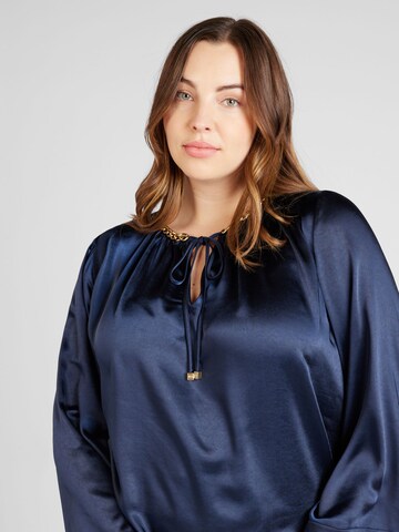 Michael Kors Plus Blouse in Blue